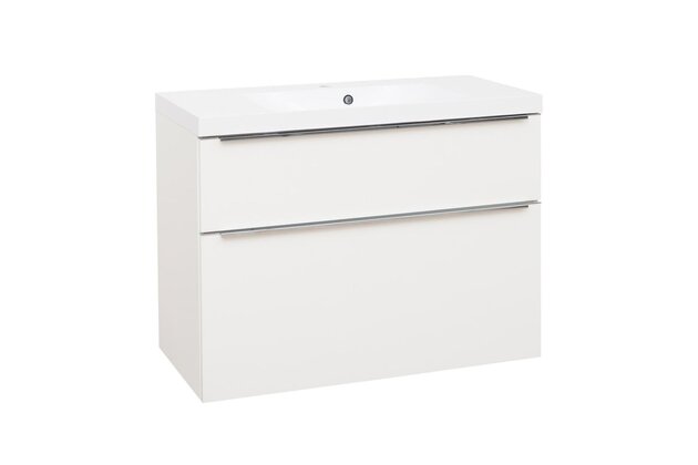 Skříňka EBS Nevio 101 s umyvadlem, bílá lesk, NEVIO101B