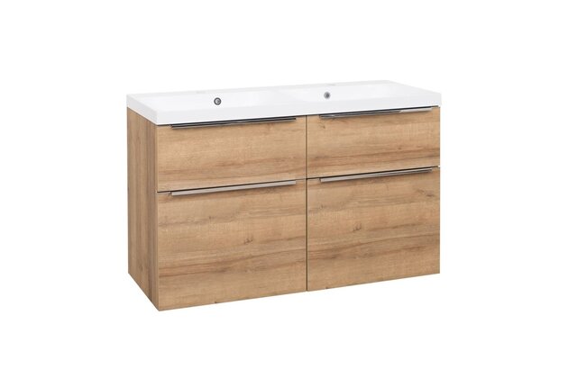 Skříňka EBS Nevio 121 s umyvadlem, dub Riviera, NEVIO121D