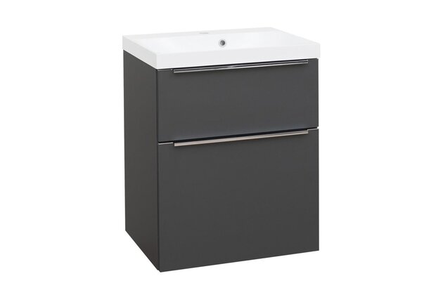 Skříňka EBS Nevio 61 s umyvadlem, antracit, NEVIO61S