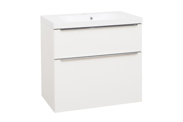Skříňka EBS Nevio 81 s umyvadlem, bílá lesk, NEVIO81B