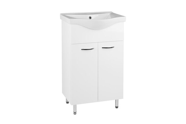 Skříňka EBS K-Plus 55 s umyvadlem, bílá, PLUS55DVSET