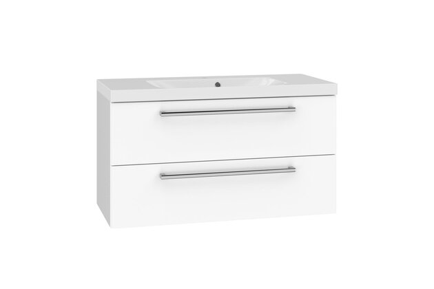 Skříňka EBS Pure 101 s umyvadlem, bílá, PURE101B