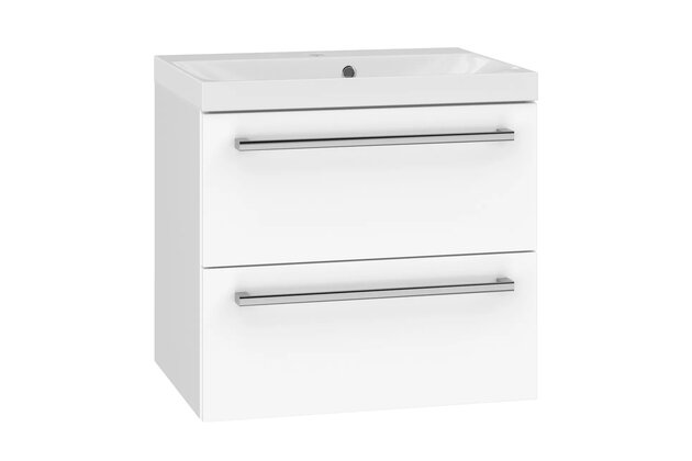 Skříňka EBS Pure 61 s umyvadlem, bílá, PURE61B