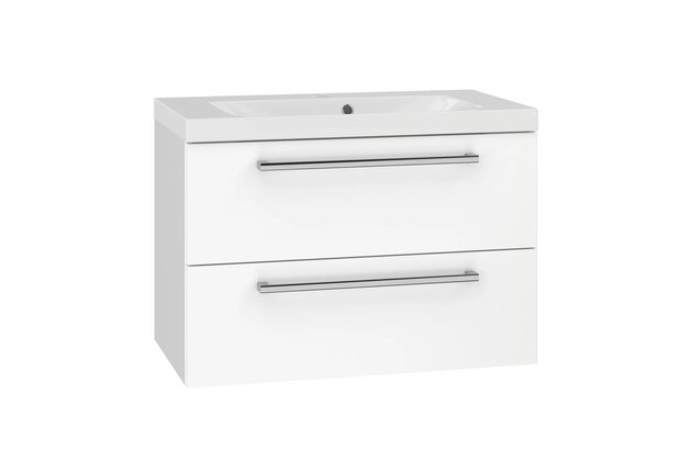 Skříňka EBS Pure 81 s umyvadlem, bílá, PURE81B