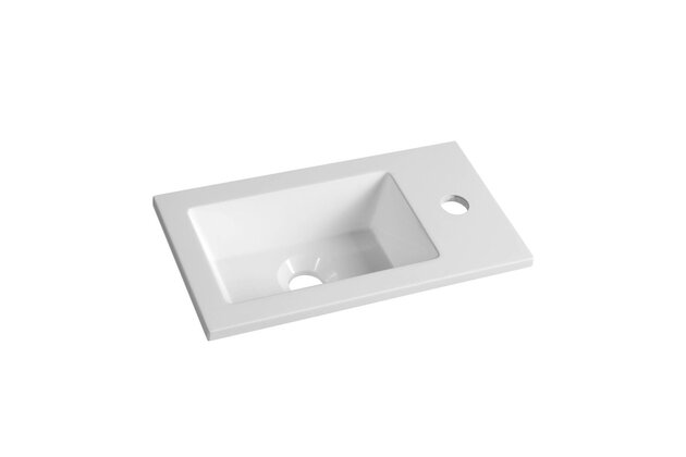 Umývátko EBS Urban Smart 40, litý mramor, bílá,URBU40LM