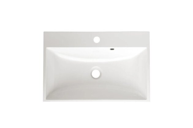 Umyvadlo EBS Palia 61 nábytkové, litý mramor, bílá, PALIA61