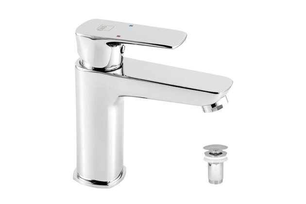 Baterie EBS Urban umyvadlová, stojánková, s výpustí click-clack, chrom, URB075CR
