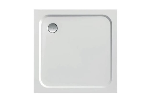 Vanička EBS Urban City 90x90 čtvercová, litá, bílá, URBANC90Q