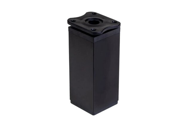 Noha EBS nábytková 10-12 cm, plast, černá mat, NOHANAB10C