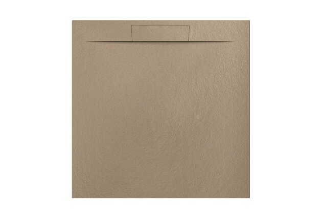 Sprchová vanička EBS Nilo 90x90, litá, moka, NILO90QMO