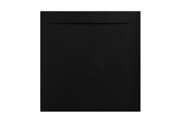 Sprchová vanička EBS Nilo 90x90, litá, negro, NILO90QNE