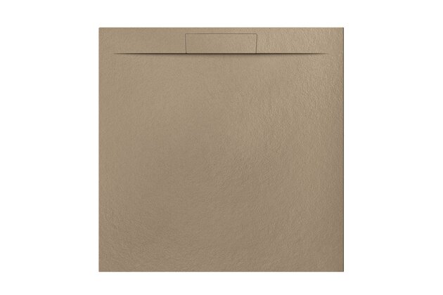 Sprchová vanička EBS Nilo 100x100, litá, moka, NILO100QMO