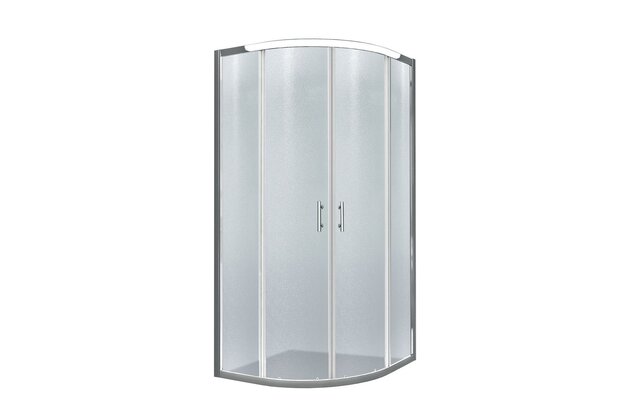 Sprchový kout EBS Vame čtvrtkruhový 90x90x190 R55, brillant/grape, VAMER90CRGS