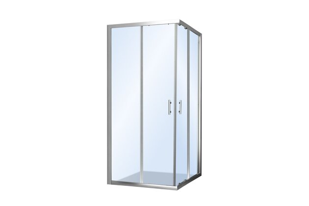 Sprchový kout EBS Vame čtvercový 80x80x190 R55, brillant/transparent, VAMEQ80CRT