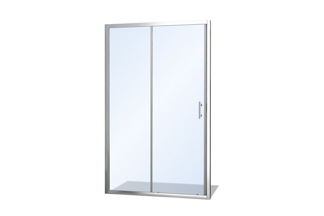 Sprchové dveře EBS Vame 100x190 posuvné, brillant/transparent, VAMED100CRT