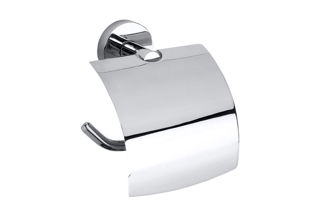 Držák toaletního papíru EBS Urban Round, s krytem, levý, chrom, UR25LCR