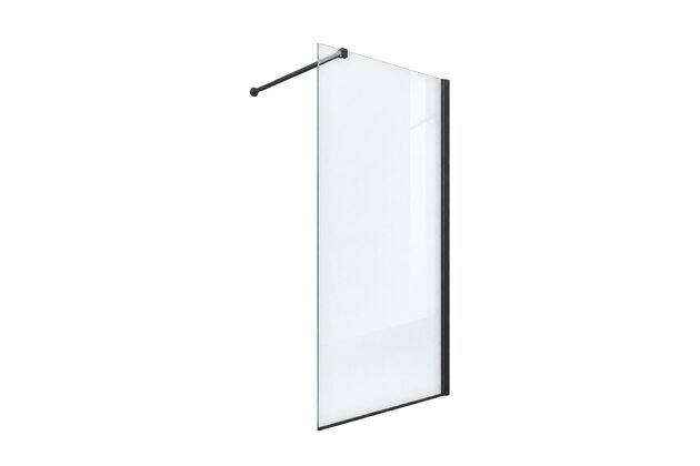 Sprchový kout EBS Relax walk-in 90x200, černá, RELAXB90