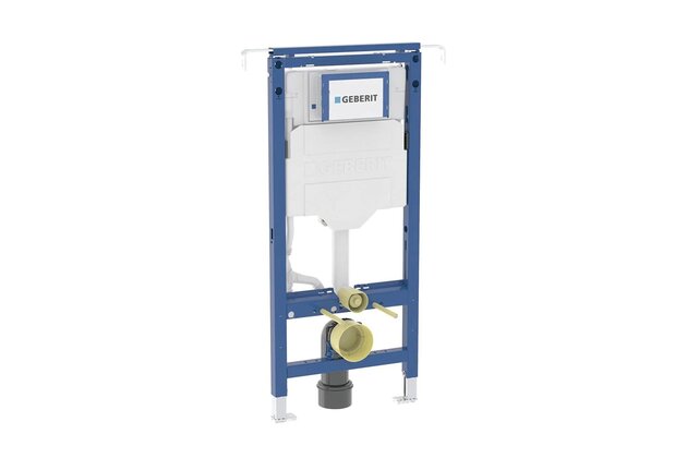Montážní prvek Geberit Duofix pro závěsné WC, 115 cm, se splachovací nádržkou pod omítku Sigma 12 cm, k instalaci mezi boční stěny, 111.355.00.6