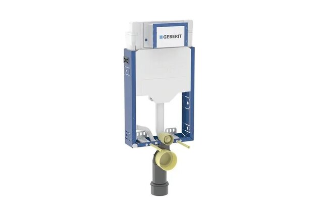 Předstěnový instalační modul Geberit Kombifix pro závěsné WC, 108 cm, se splachovací nádržkou pod omítku Sigma 12 cm, 110.302.00.5