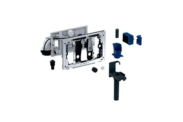 Jednotka odsávání zápachu Geberit DuoFresh s manuálním spouštěním odsávání a dávkovačem pro tyčinky Geberit DuoFresh, pro splachovací nádržku Sigma pod omítku, 12 cm, antracit, 115.051.BZ.2