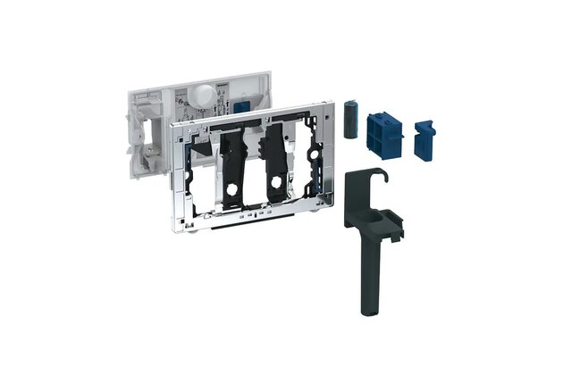 Dávkovač pro tyčinku Geberit DuoFresh, pro Sigma splachovací nádržku pod omítku 12 cm, chrom lesk, 115.062.21.1