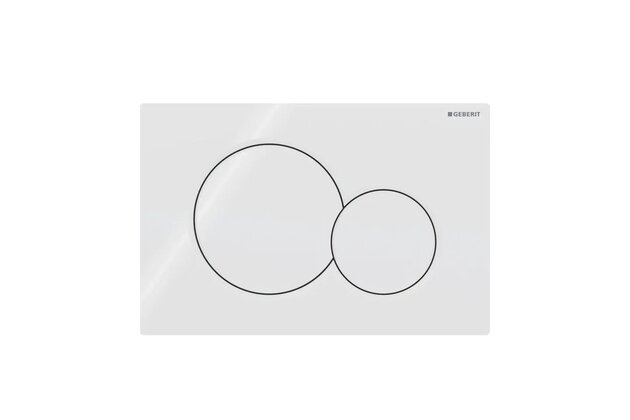 WC tlačítko Geberit Sigma01, bílá lesk, 115.770.11.5