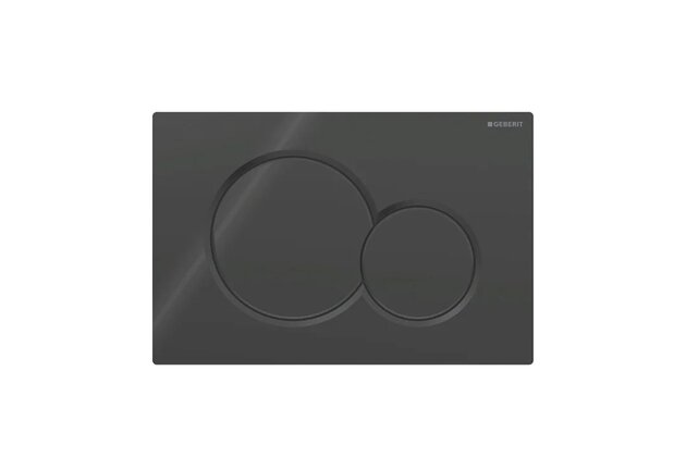WC tlačítko Geberit Sigma01, černá lesk, 115.770.DW.5