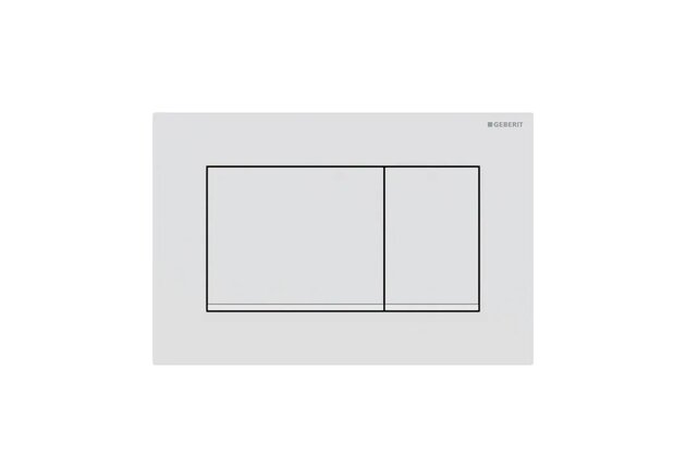 WC tlačítko Geberit Sigma20, bílá lesk/mat, 115.883.01.1