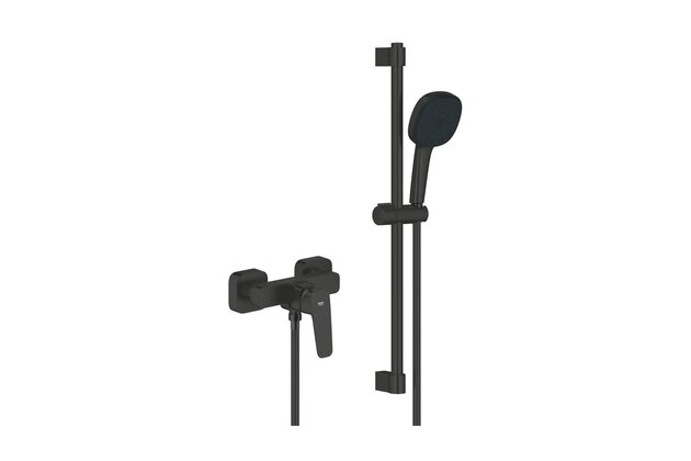 Sprchová souprava Grohe Cubeo, černá mat, 1018252430