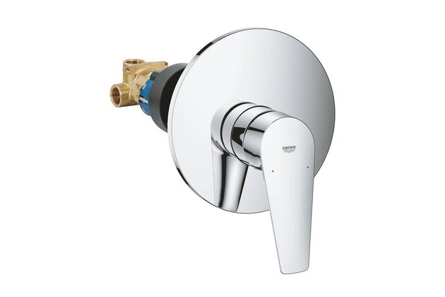 Baterie Grohe BauEdge sprchová, podomítková, páková, chrom, 29078001