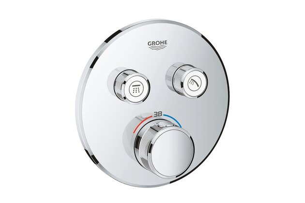 Baterie Grohe Grohtherm SmartControl sprchová, termostatická, podomítková, 2-cestná, chrom, 29119000