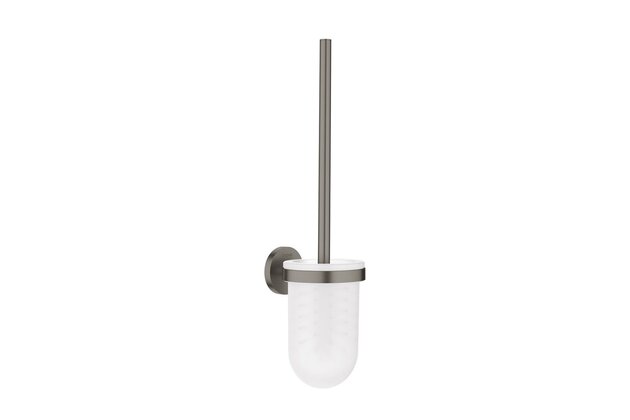 WC štětka Grohe Essentials závěsná, hard graphite kartáčovaný, 40374AL1