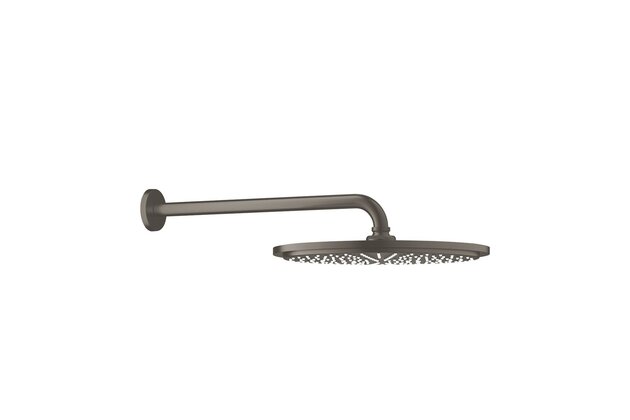 Sprcha hlavová Grohe Rainshower Cosmopolitan, 1 proud, včetně ramínka, hard graphite kartáčovaný, 26066AL0