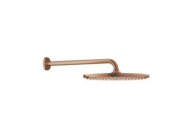 Sprcha hlavová Grohe Rainshower Cosmopolitan, 1 proud, včetně ramínka, warm sunset kartáčovaný, 26066DL0