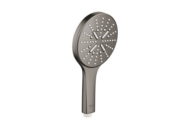 Ruční sprcha Grohe Rainshower SmartActive, 3 proudy, hard graphite kartáčovaný, 26574AL0
