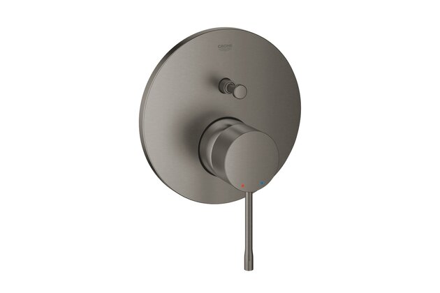 Baterie Grohe Essence sprchová podomítková, s 2-směrným přepínačem, hard graphite kartáčovaný, 24167AL1