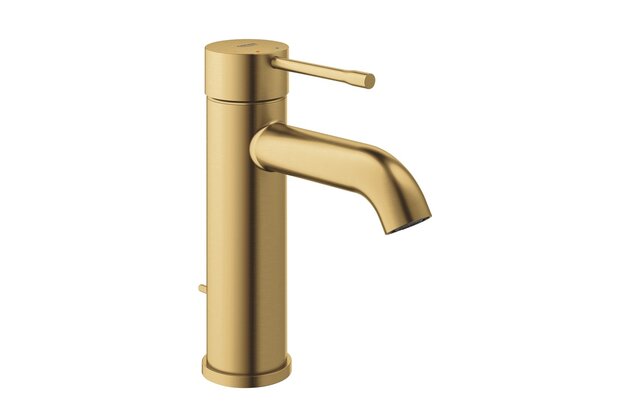 Baterie Grohe Essence umyvadlová, s výpustí, velikost S, cool sunrise kartáčovaný, 24171GN1