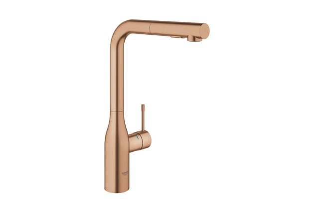 Baterie Grohe dřezová, duální sprcha, warm sunset kartáčovaný, 30504DL0