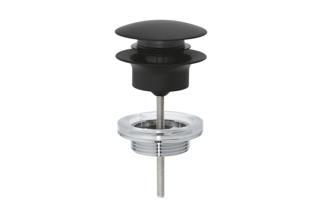 Výpust umyvadlová Grohe CLICK/CLACK, pro umyvadla s přepadem, G1 1/4, phantom black, 29510KF0