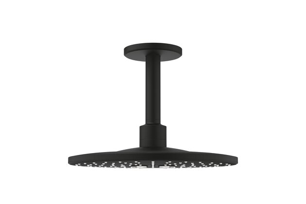 Sprcha hlavová Grohe Rainshower SmartActive, 2 proudy, včetně ramínka, phantom black, 22124KF0