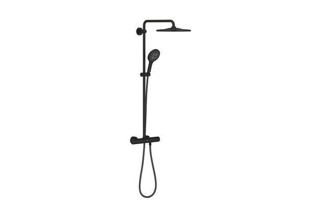 Sprchová souprava Grohe Rainshower SmartActive termostatická, phantom black, 22119KF0
