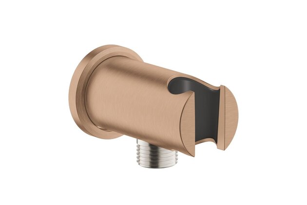Nástěnné kolínko Grohe Rainshower s integrovaným držákem sprchy, warm sunset kartáčovaný, 26658DL0