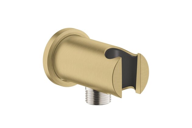 Nástěnné kolínko Grohe Rainshower s integrovaným držákem sprchy, cool sunrise kartáčovaný, 26658GN0