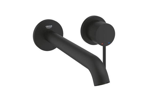 Baterie Grohe Essence umyvadlová podomítková, 2-otvorová baterie, velikost L, phantom black, 29193KF1