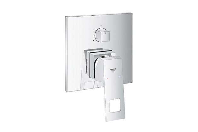Baterie Grohe Eurocube sprchová podomítková páková, s 3směrným přepínačem, bez tělesa, chrom, 24094000