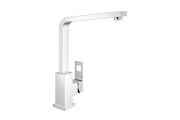 Baterie Grohe Eurocube dřezová vysoká stojánková, bez výpusti, chrom, 31255000