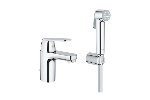 Baterie Grohe Eurosmart Cosmopolitan umyvadlová, s bidetovou sprškou, chrom, 23125000