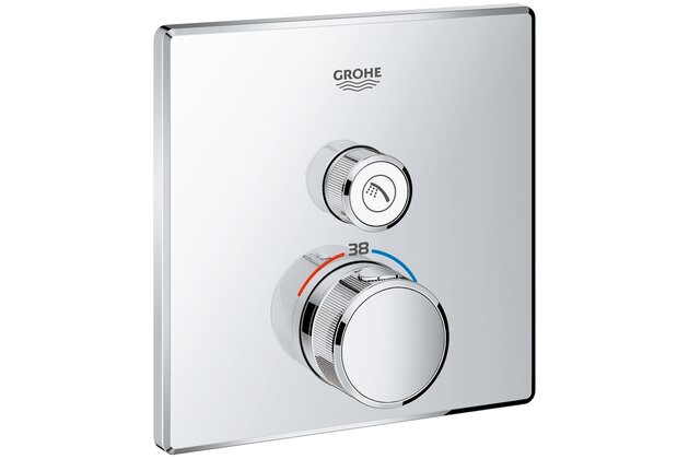 Baterie Grohe SmartControl sprchová podomítková termostatická, jednocestná, bez tělesa, chrom, 29123000
