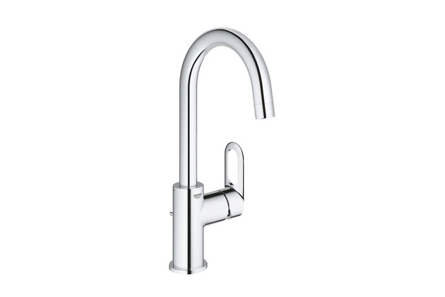 Baterie Grohe BauLoop umyvadlová otočná, s výpustí, chrom, 23763000