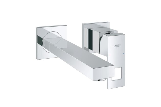 Baterie Grohe Eurocube umyvadlová podomítková, dvouotvorová, bez tělesa, chrom, 23447000